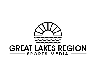 Great Lakes Region Sports Media logo design by MarkindDesign