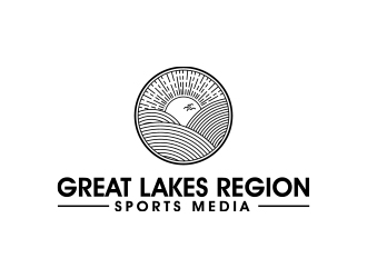 Great Lakes Region Sports Media logo design by MarkindDesign