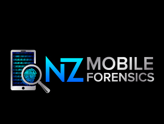 NZ Mobile Forensics logo design by jaize