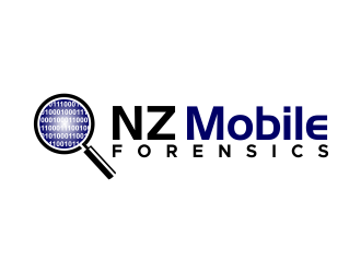 NZ Mobile Forensics logo design by done