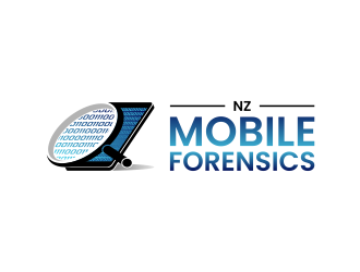NZ Mobile Forensics logo design by yunda