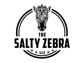 The Salty Zebra, llc logo design by Roma
