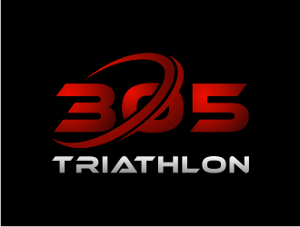 305 Triathlon logo design by ndndn