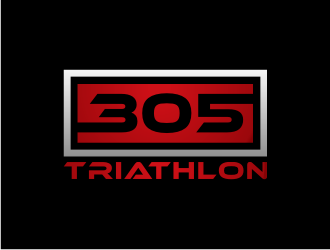305 Triathlon logo design by ndndn