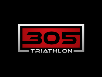 305 Triathlon logo design by ndndn
