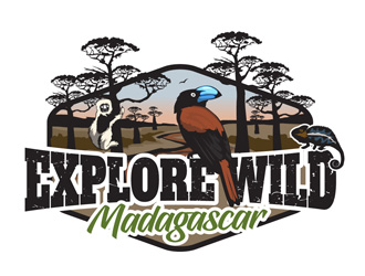 Explore Wild Madagascar  logo design by DreamLogoDesign