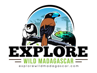 Explore Wild Madagascar  logo design by DreamLogoDesign