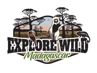 Explore Wild Madagascar  logo design by DreamLogoDesign