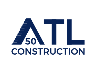 ATL 50 CONSTRUCTION logo design by Avro