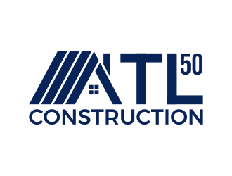 ATL 50 CONSTRUCTION logo design by Avro