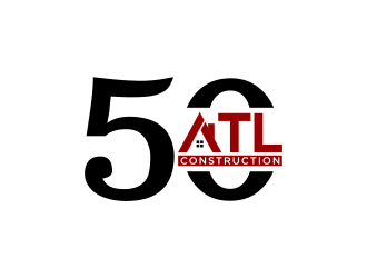 ATL 50 CONSTRUCTION logo design by GassPoll