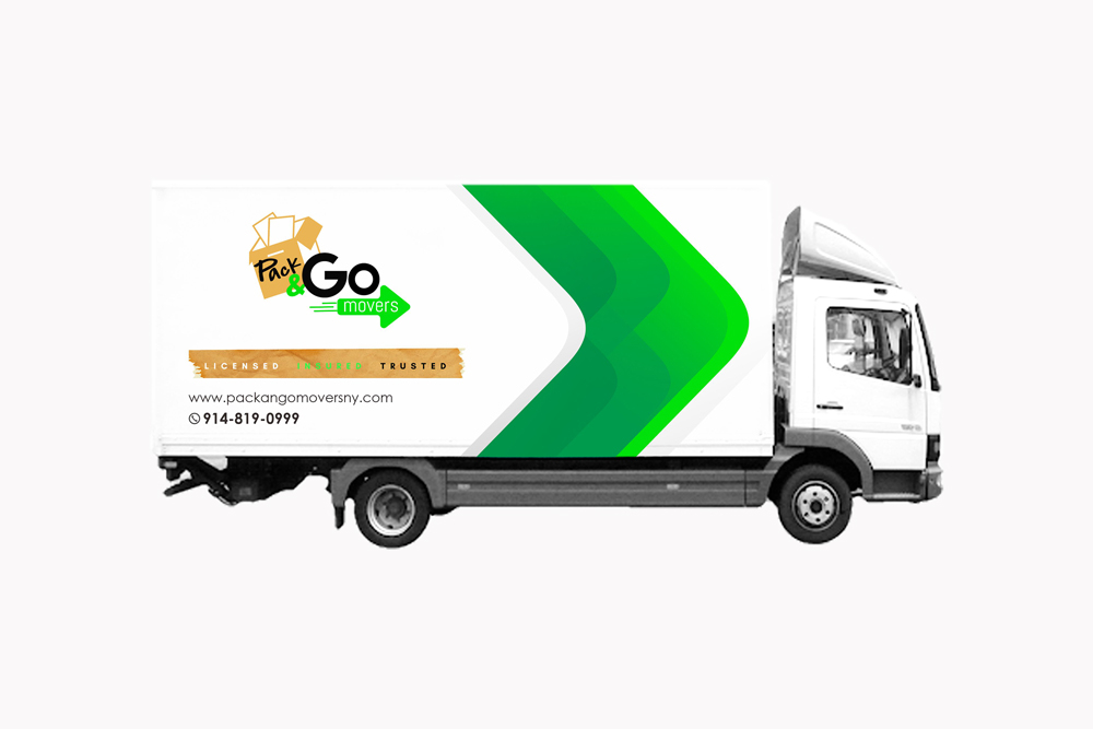 Pack & Go Movers  logo design by Ulid