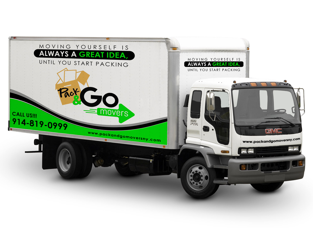 Pack & Go Movers  logo design by Gelotine