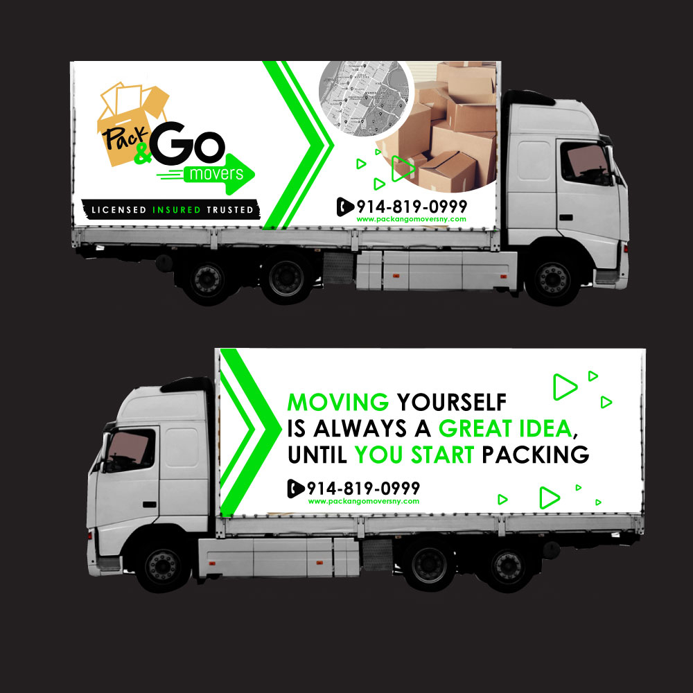 Pack & Go Movers  logo design by yans