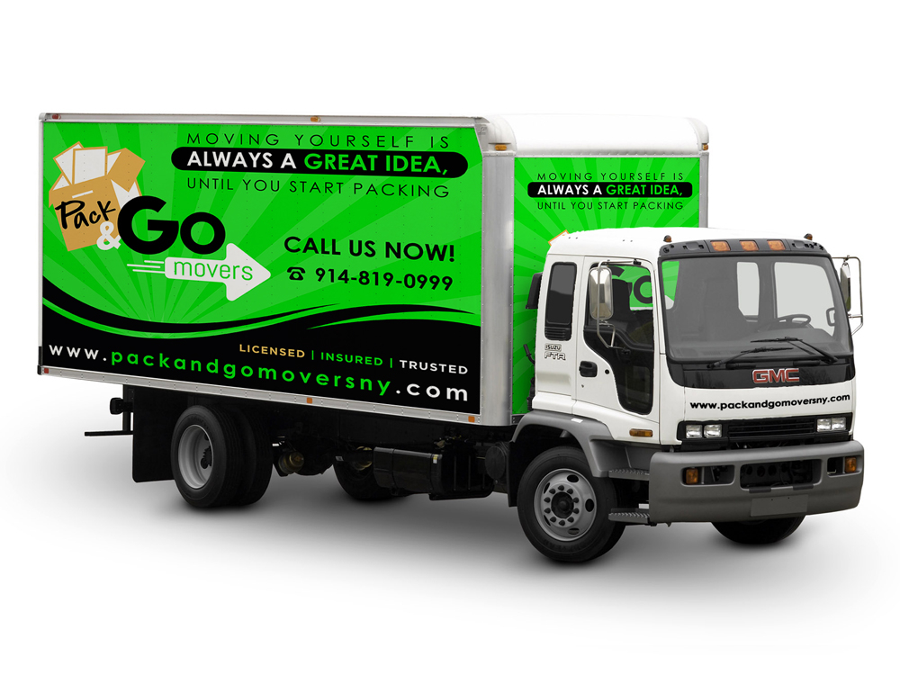 Pack & Go Movers  logo design by Gelotine