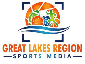 Great Lakes Region Sports Media logo design by PMG