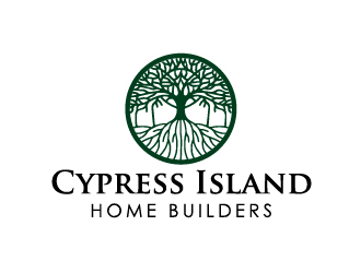 Cypress Island HomeBuilders logo design by Marianne