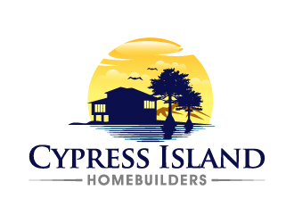 Cypress Island HomeBuilders logo design by MUSANG