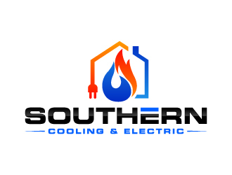 Southern Cooling & Electric logo design by jaize