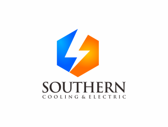 Southern Cooling & Electric logo design by mutafailan