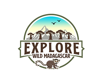 Explore Wild Madagascar  logo design by PrimalGraphics