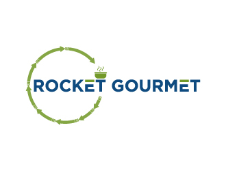 Rocket Gourmet logo design by twomindz