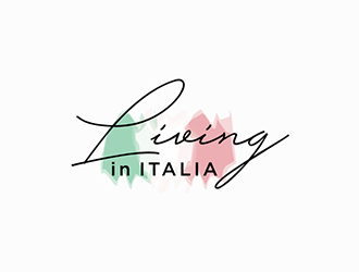 Living in Italia logo design by DuckOn