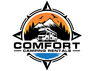 Comfort Camping Rentals logo design by jm77788