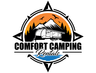 Comfort Camping Rentals logo design by jm77788