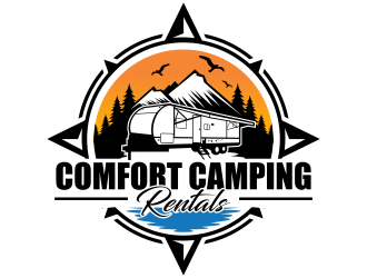 Comfort Camping Rentals logo design by jm77788