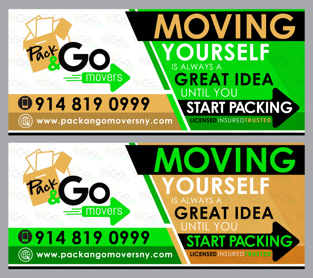 Pack & Go Movers  logo design by Godvibes