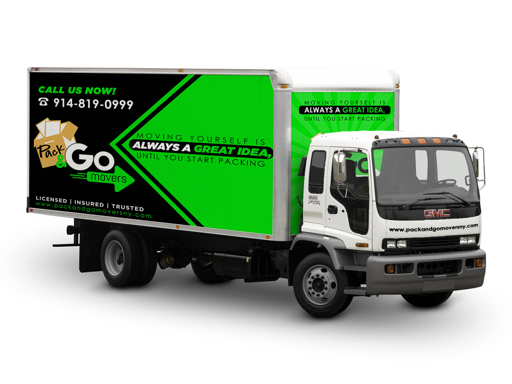 Pack & Go Movers  logo design by Gelotine