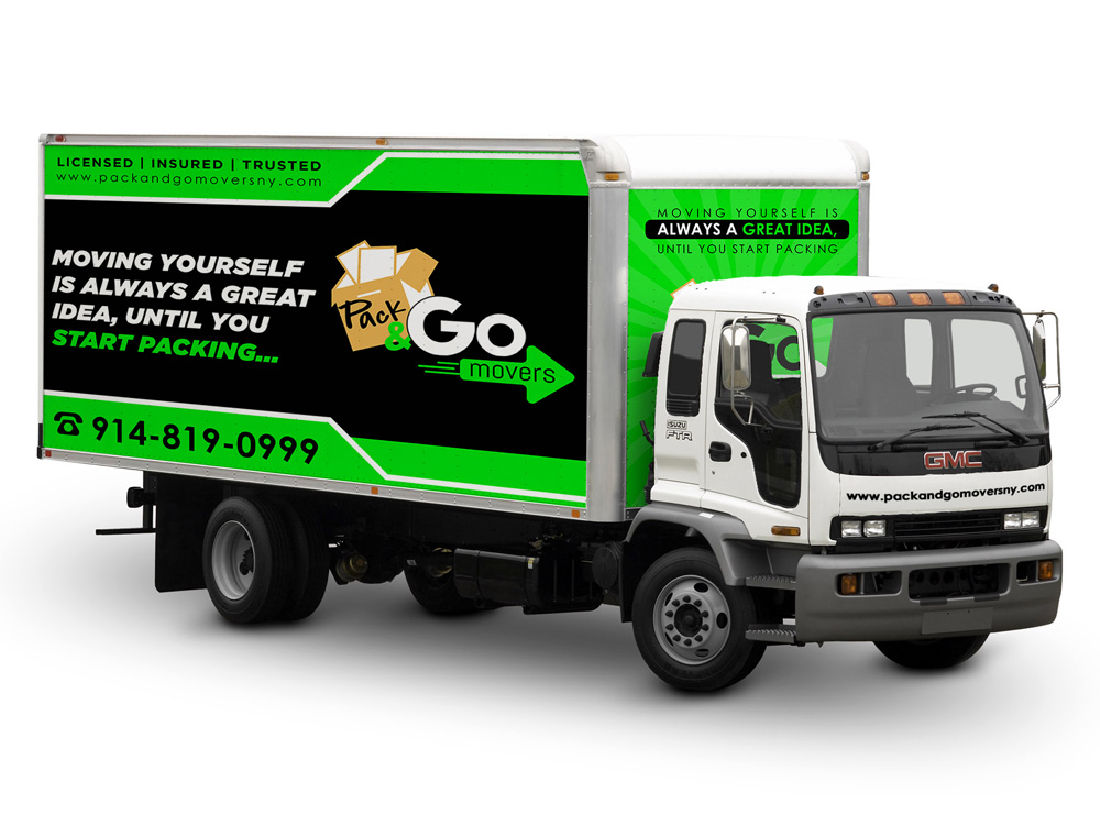 Pack & Go Movers  logo design by Gelotine