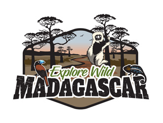 Explore Wild Madagascar  logo design by DreamLogoDesign
