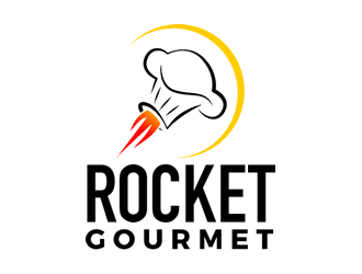 Rocket Gourmet logo design by Coolwanz