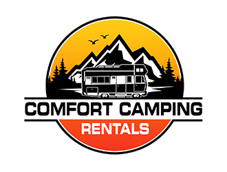 Comfort Camping Rentals logo design by PrimalGraphics