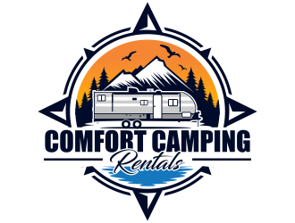 Comfort Camping Rentals logo design by jm77788