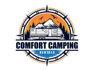 Comfort Camping Rentals logo design by jm77788
