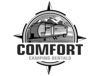 Comfort Camping Rentals logo design by Suvendu