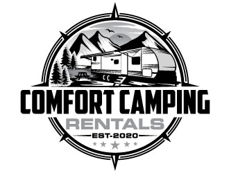 Comfort Camping Rentals logo design by Suvendu