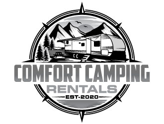 Comfort Camping Rentals logo design by Suvendu