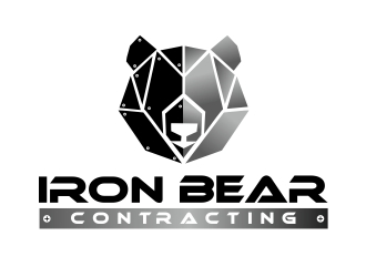 Iron bear contracting  logo design by ruki