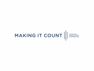 Making it Count Community Development Corporation  logo design by christabel
