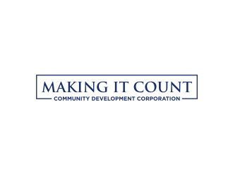 Making it Count Community Development Corporation  logo design by GemahRipah