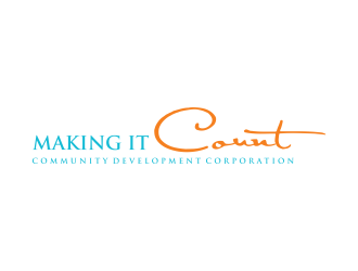 Making it Count Community Development Corporation  logo design by GassPoll