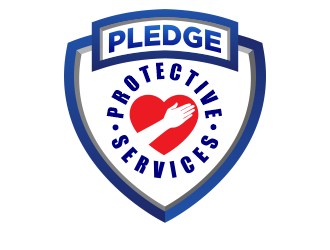 PLEDGE PROTECTIVE SERVICES logo design by jm77788