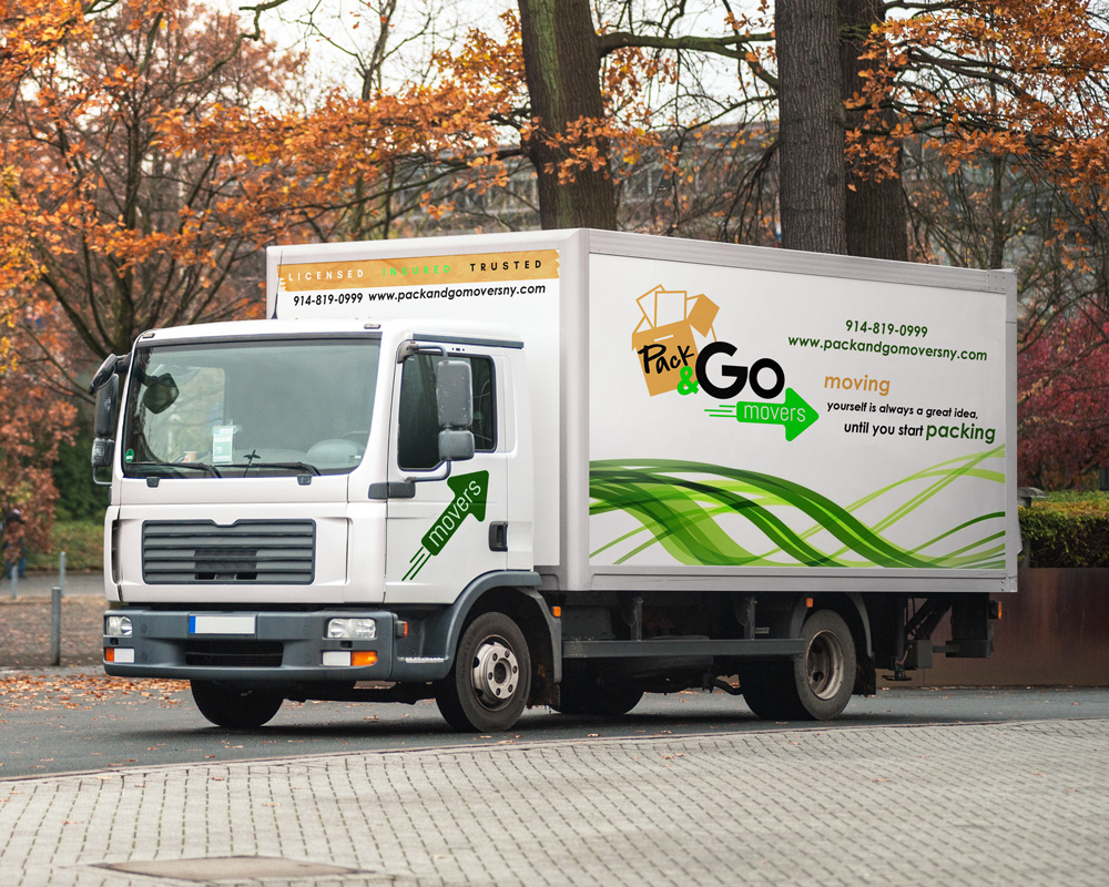 Pack & Go Movers  logo design by grea8design