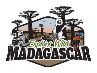 Explore Wild Madagascar  logo design by DreamLogoDesign