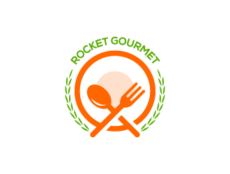 Rocket Gourmet logo design by pencilhand