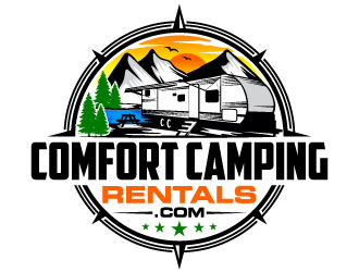 Comfort Camping Rentals logo design by Suvendu